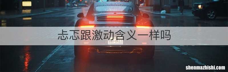 忐忑跟激动含义一样吗