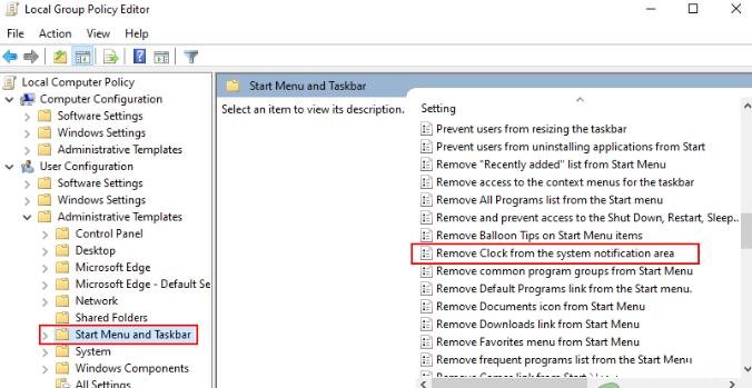 如何从Win10的系统通知区域启用/禁用时钟和日期？