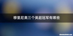 穆里尼奥三个英超冠军有哪些