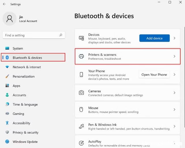 如何将有线和无线打印机添加到Windows11
