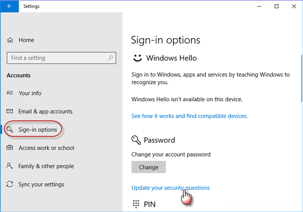 防止忘记Windows10本地帐户密码的6个提示