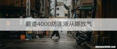 霸道4000防冻液从哪放气