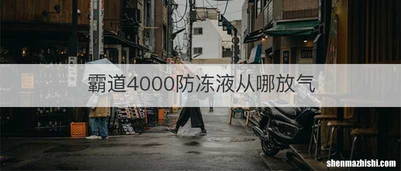 霸道4000防冻液从哪放气