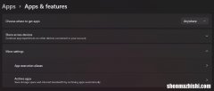 Win11/10中存档应用程序功能的开启和关闭方法