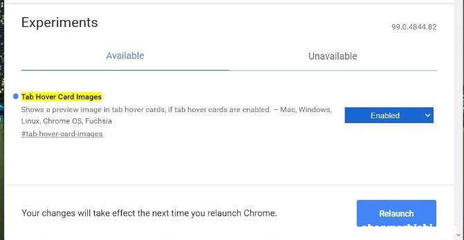 如何向Google Chrome添加选项卡缩略图