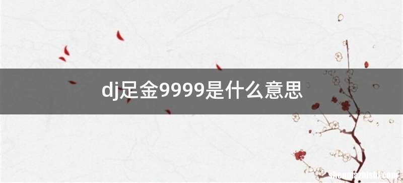 dj足金9999是什么意思