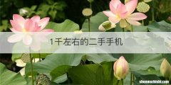 1千左右的二手手机