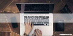 万什么万的成语
