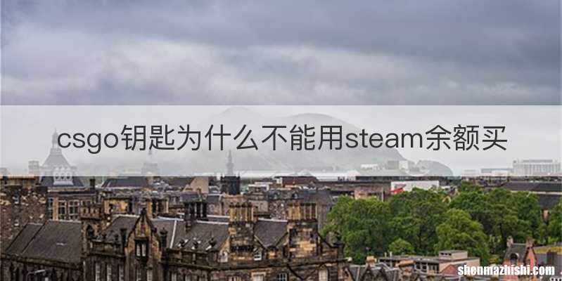csgo钥匙为什么不能用steam余额买