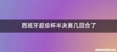 西班牙超级杯半决赛几回合了