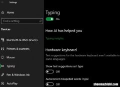 如何在Windows10中启用内置自动更正功能