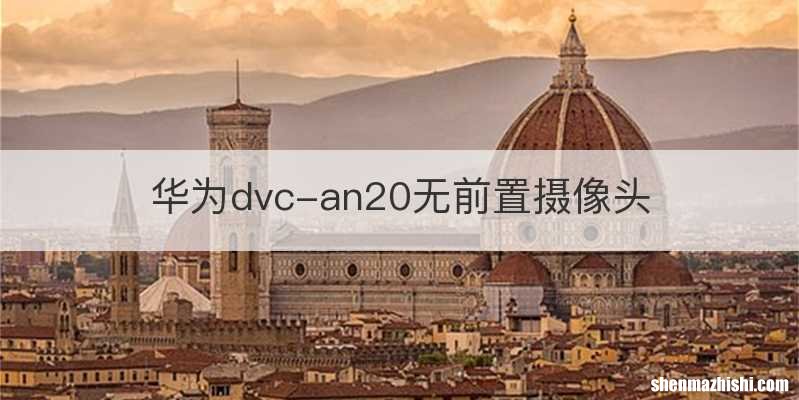 华为dvc-an20无前置摄像头