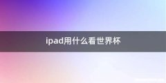 ipad用什么看世界杯