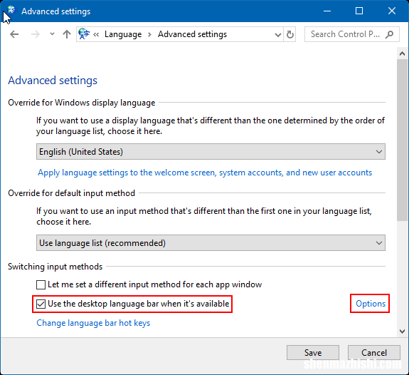 Windows10任务栏中如何开启语言栏图标