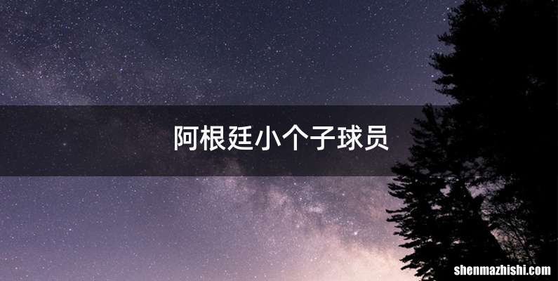 阿根廷小个子球员