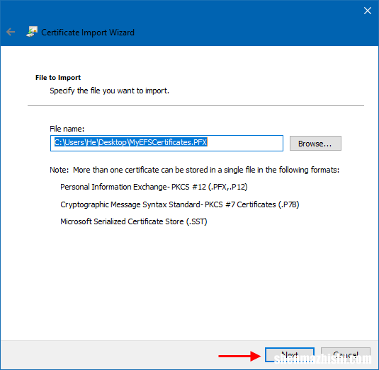 如何在Windows10中恢复加密证书和密钥