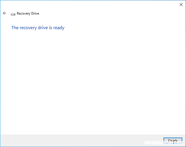 如何在Windows10上创建恢复驱动器或系统修复光盘