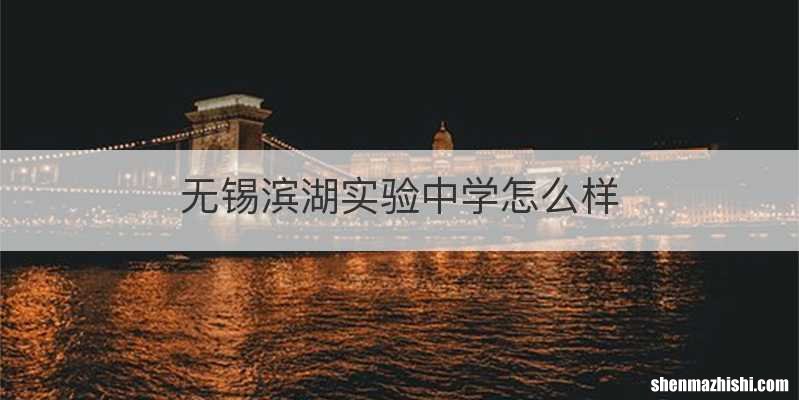 无锡滨湖实验中学怎么样