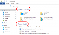 如何在Windows10资源管理器中清除最近使用的文件