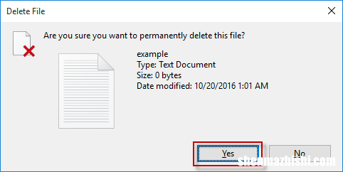 如何在Windows10上删除文件时绕过回收站