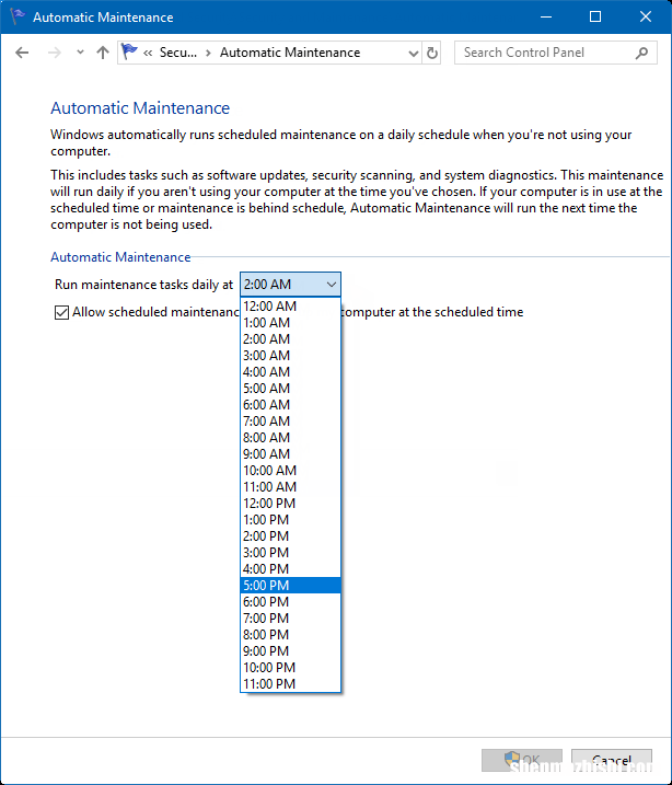 如何在Windows10中启动和更改自动维护计划