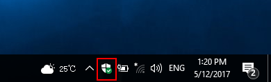 如何从任务栏隐藏Windows Defender安全中心图标