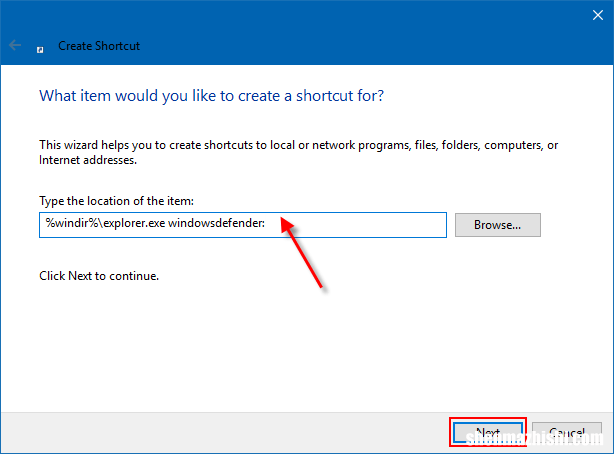 如何创建Windows Defender安全中心快??捷方式