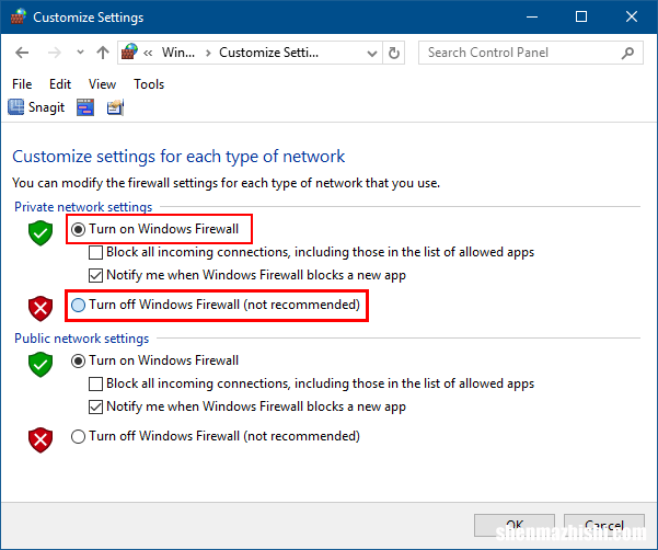 如何在Windows10中打开或关闭Windows防火墙