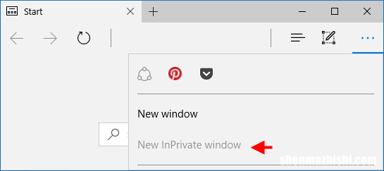 如何在Microsoft Edge中启用/禁用InPrivate浏览