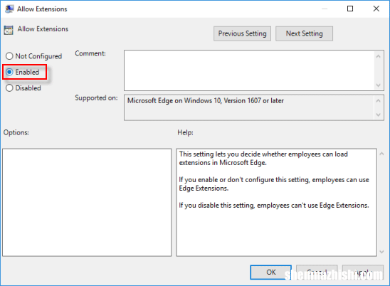 如何在Windows10中启用或禁用Microsoft Edge扩展