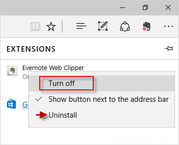 如何在Windows10中启用或禁用Microsoft Edge扩展