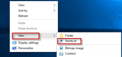 如何在Windows10桌面上创建关机、重启快捷方式