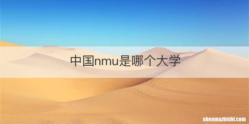 中国nmu是哪个大学