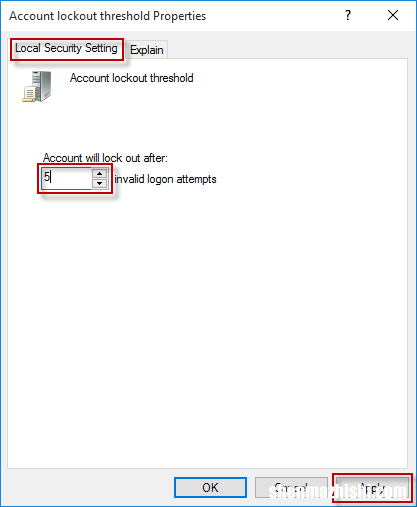 限制Windows10中登录尝试失败的次数
