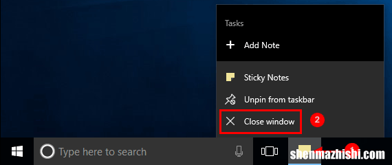 如何在Windows10中关闭或删除便笺