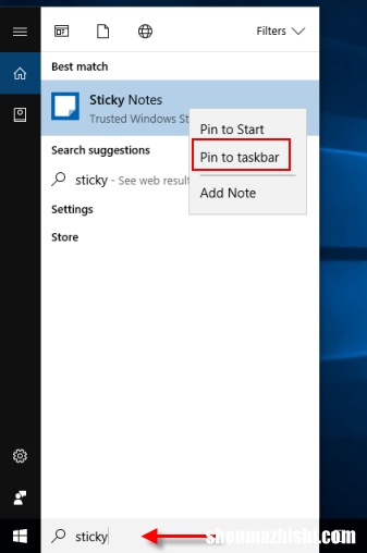 如何在Windows10中打开和使用便笺