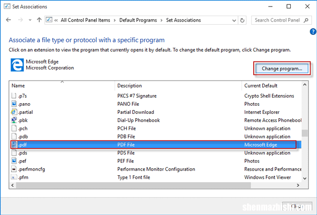 如何在Windows10中停止将Edge作为默认PDF查看器