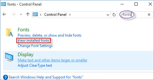 查看Windows10中已安装字体的5种方法