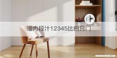溜肉段汁12345比例窍门