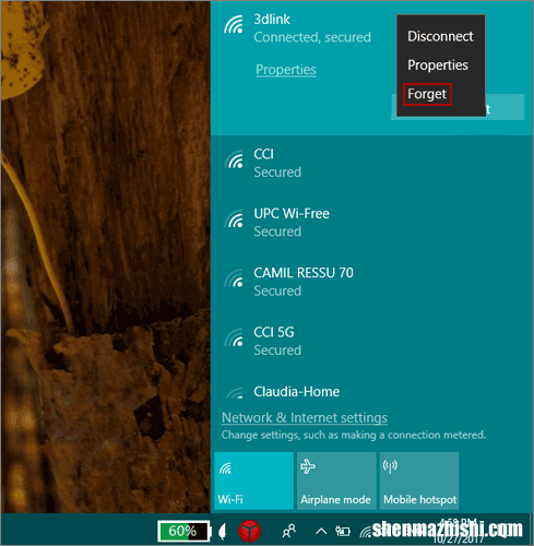 在Windows10上绝对删除已保存的Wi-Fi网络