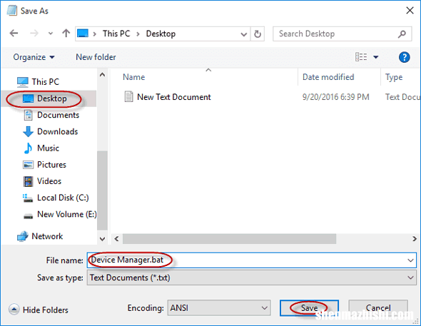 如何在Windows10桌面上创建设备管理器的快捷方式