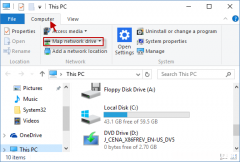 如何在Windows10中映射和断开网络驱动器