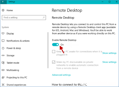 如何允许或禁止远程桌面连接到Windows10电脑