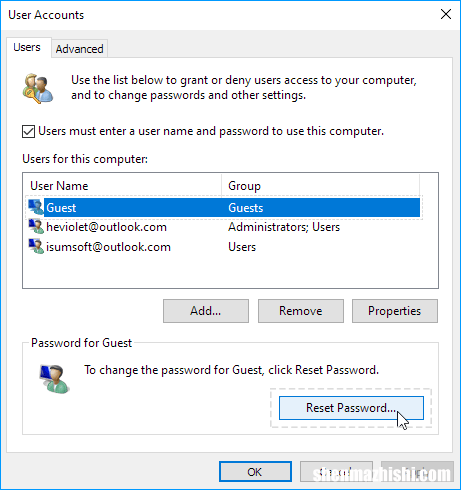 关闭受密码保护的共享Windows10