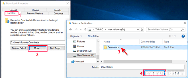 Windows10如何将下载文件夹迁移到其他盘