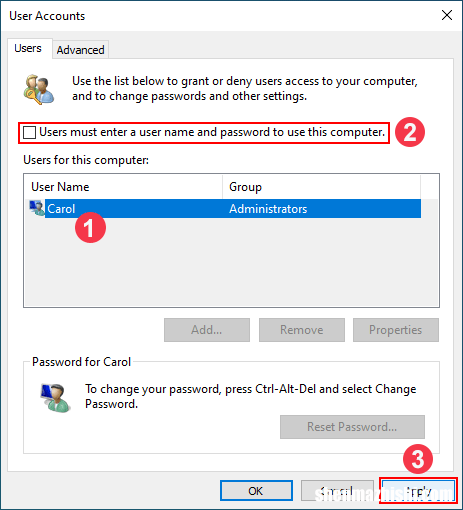在Windows10中启用或禁用自动登录的3种方法