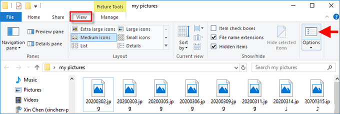 修复：Windows10中不显示图片缩略图