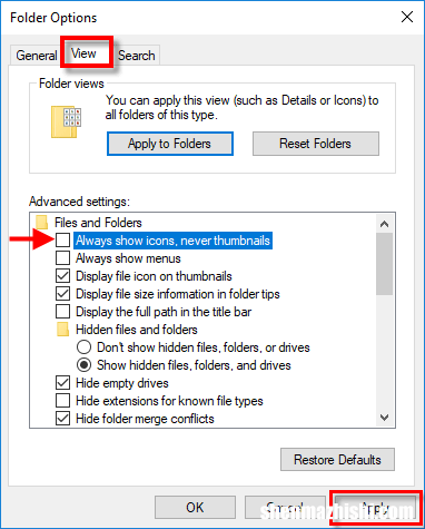 修复：Windows10中不显示图片缩略图