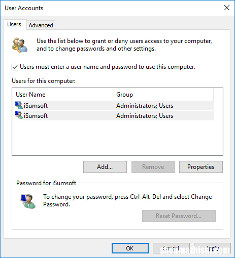 修复：Windows10登录屏幕上有两个重复的用户名
