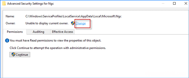 修复Windows10中的“您的PIN码不再可用”错误